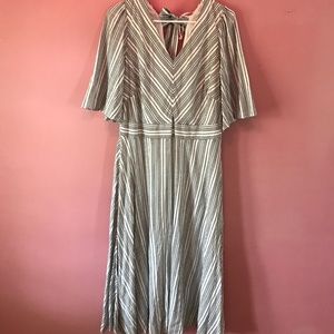 Cute Short Sleeve Striped Dress